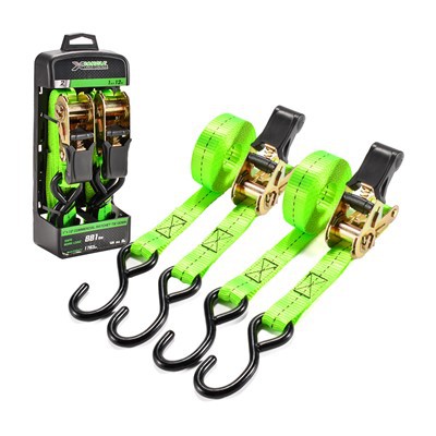 হেভি ডিউটি ​​রাবার হ্যান্ডেল কার্গো ল্যাশিং বেল্ট র্যাচেট স্ট্র্যাপ