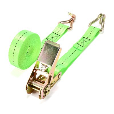 ডাবল জে হুক র্যাচেট স্ট্র্যাপ সহ 1 ইঞ্চি র্যাচেট স্ট্র্যাপ