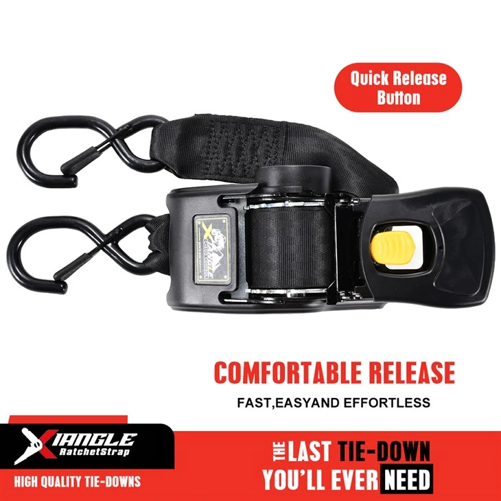 50mm * 3m 1500kg Break Strength Fly Fish Retractable Ratchet Strap high quality